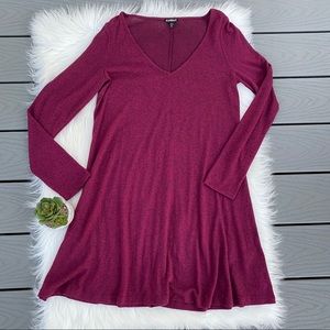 Express Chenille long sleeve dress